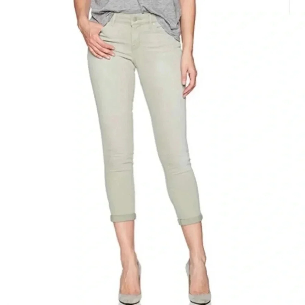 Jessica Simpson Green Crop Skinny Jeans Size 6